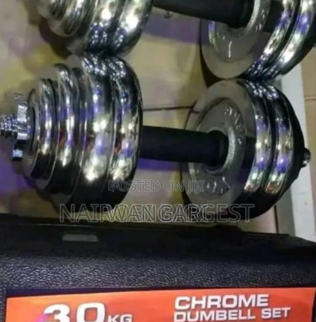 Strongest New Chrome 30kgs Dumbells - main view