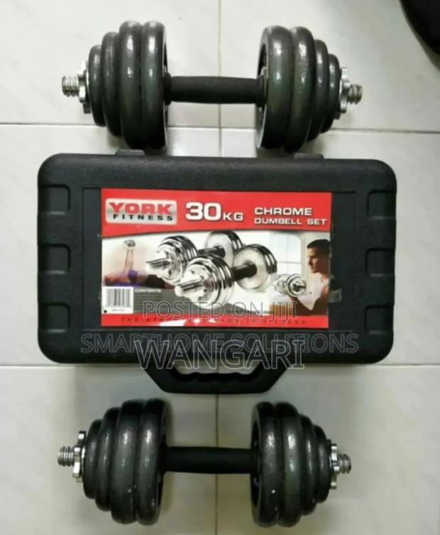 Colour Blaçk Chrome 30kgs Dumbells