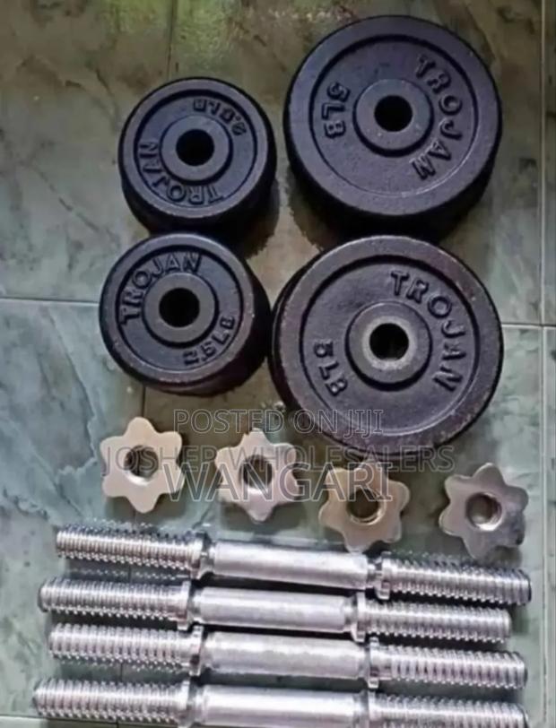 Complete Set Chrome 30kgs Dumbells