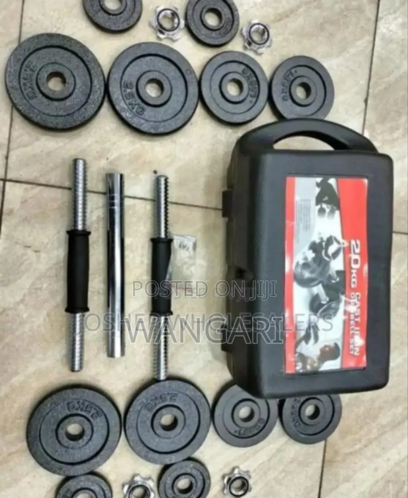 Full 30kgs Chrome 30kgs Dumbells