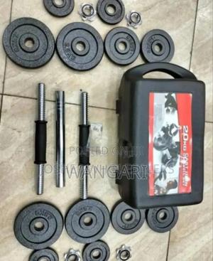 Full 30kgs Chrome 30kgs Dumbells - thumbnail 2