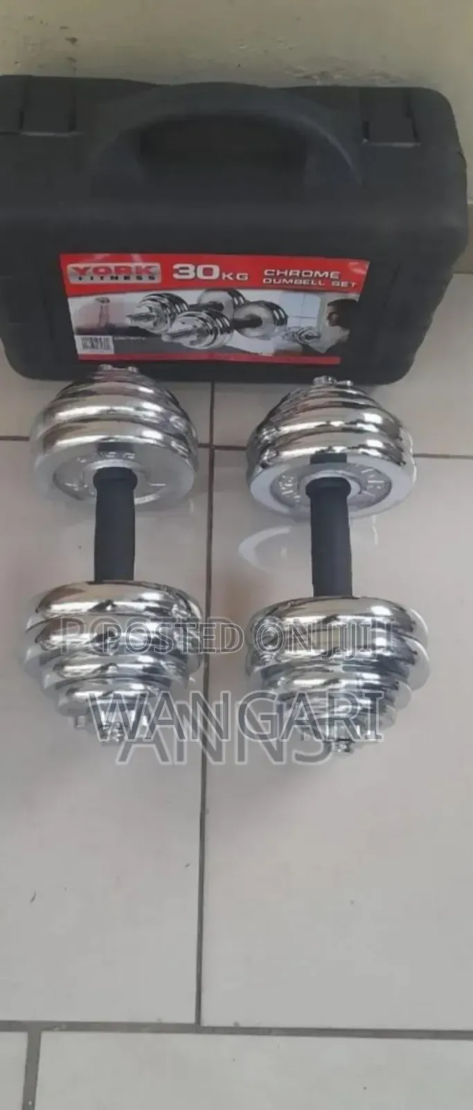 Colour Silver New Chrome 30kgs Dumbells