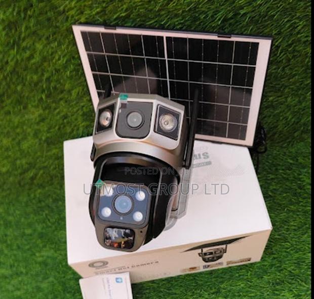 3 Camera Lens Solar 4g PTZ CCTV System - main view
