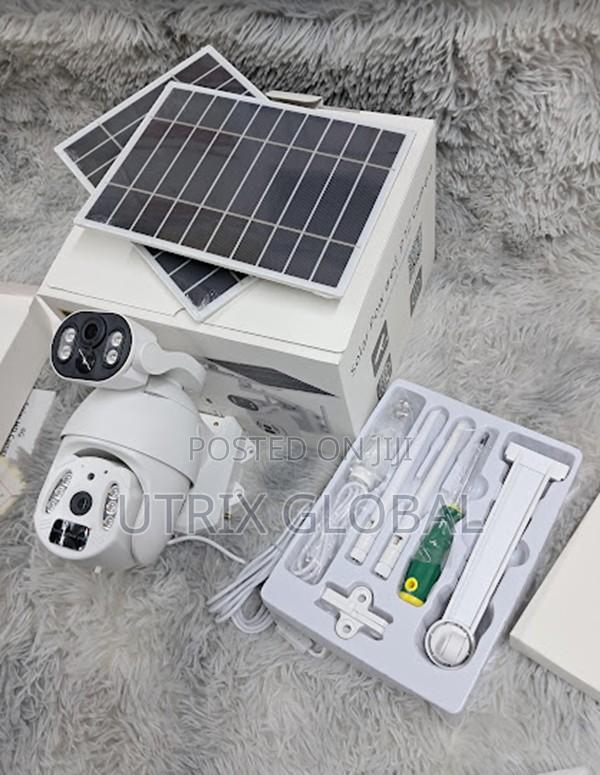Ubox 6mp 4g Dual Lens Cctv With Dual Solar Panels