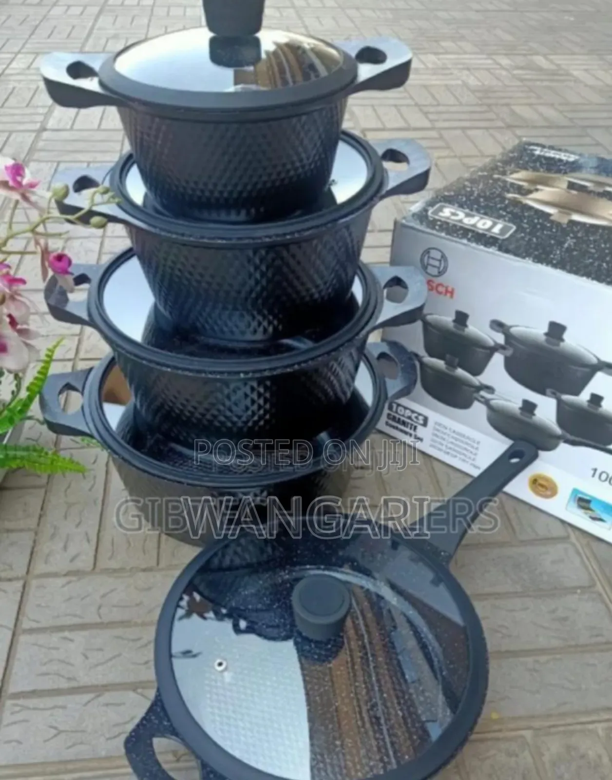 Colour Black New Bosch 11pcs Cookwares