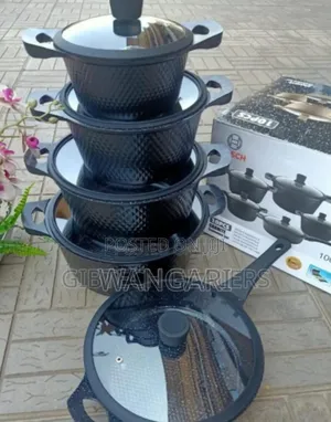 Colour Black New Bosch 11pcs Cookwares