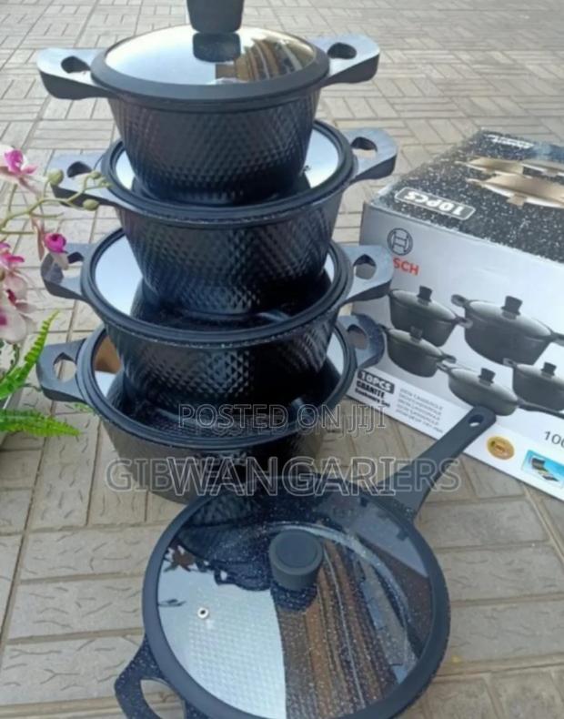 Colour Black New Bosch 11pcs Cookwares
