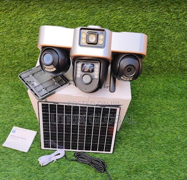 4g Solar 3 Lens Camera Remote Phone Control
