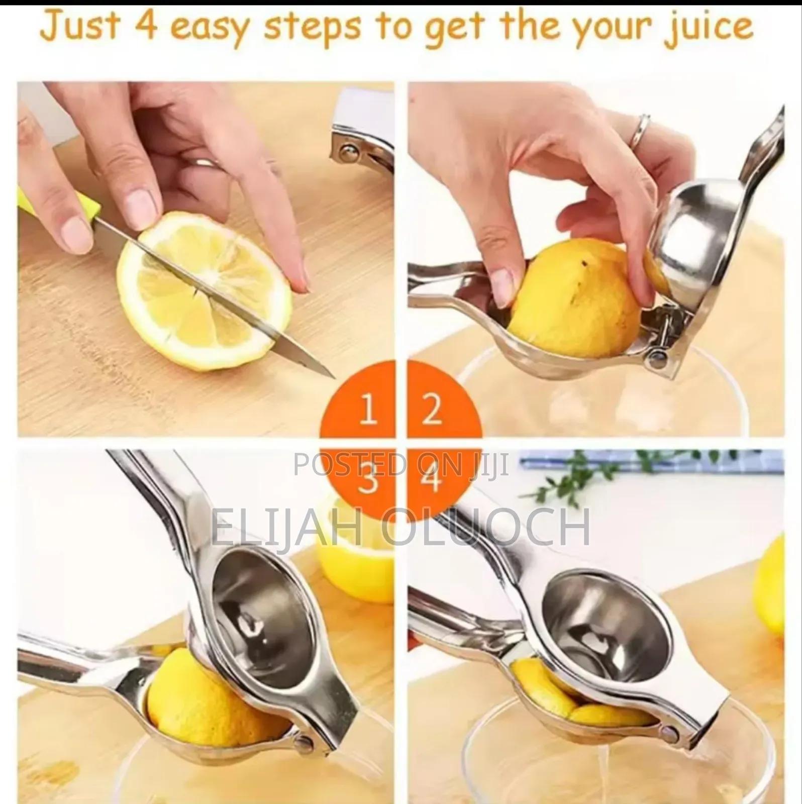*❇Manual Lemon Squeezer*

✅Material: Stainless Steel