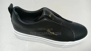 Quality Leather Casual Santona Rubber Sole Men Slip on Casual Shoes