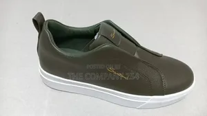 Quality Leather Casual Santona Rubber Sole Men Slip on Casual Shoes