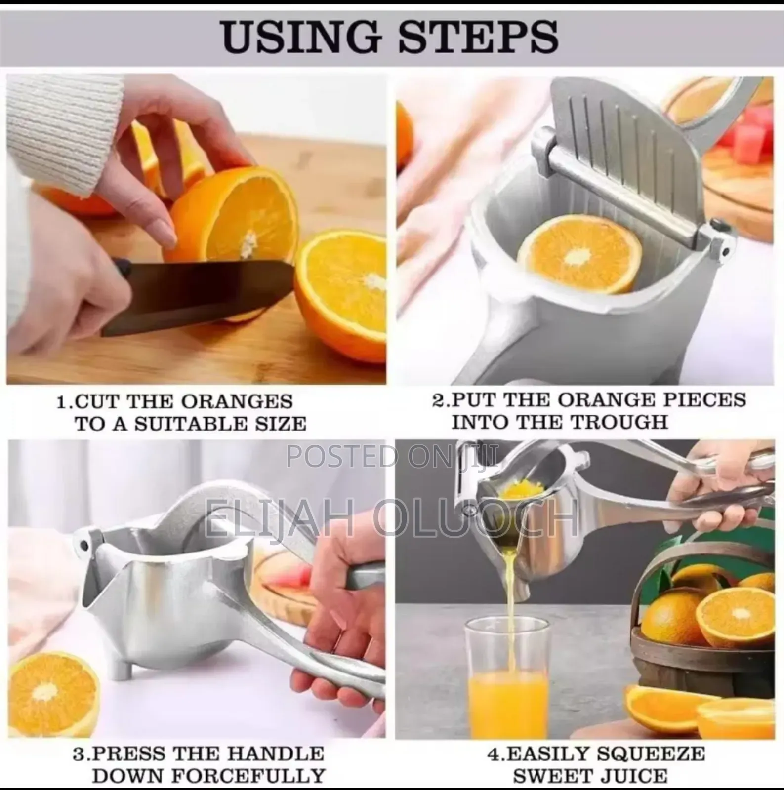 Heavy Manual Juicer Fruit Press Now Available