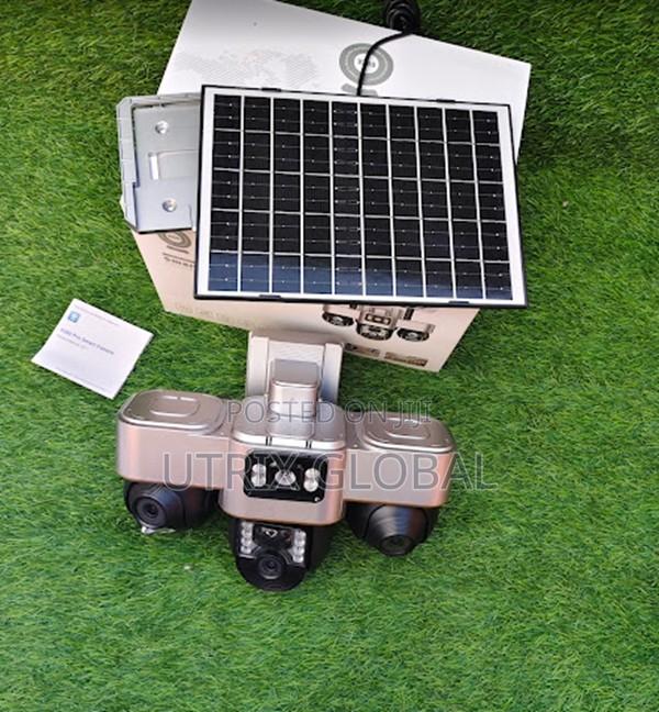 Heavy Duty 3 Lens 4g Solar Outdoor Camera