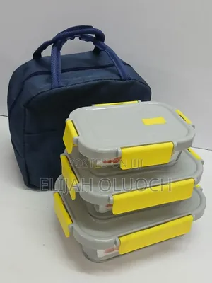 Glass Snack Box With Lunch Bag