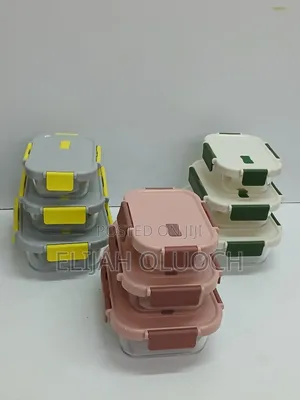 Glass Snack Box With Lunch Bag