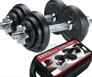 Black New 20kgs Chrome Dumbells