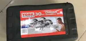 With Case New 20kgs Chrome Dumbells