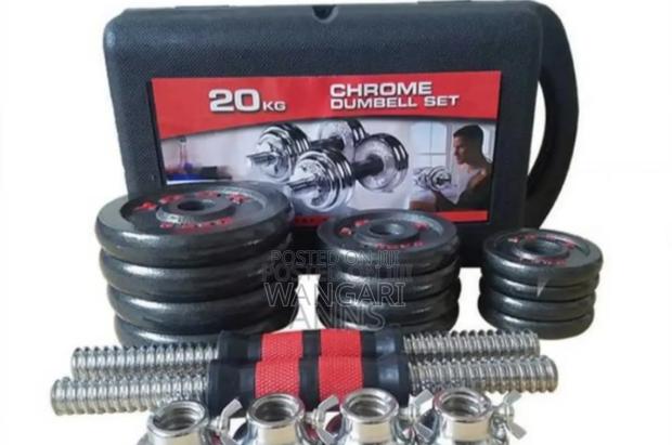 10kgs Pair 20kgs Chrome Dumbells