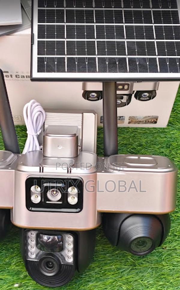3 Lens 4g Solar Security Camera All Lenses Rotatable