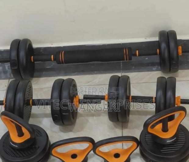 Colour Black New 30kgs 6in1 Dumbells