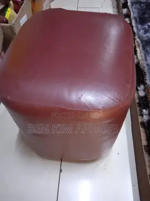 56 by 50cms × 50cms Height Soft Padded Pu Leather Stool Marooy