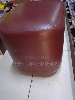 56 by 50cms × 50cms Height Soft Padded Pu Leather Stool Marooy