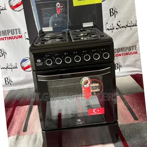 Everest Black 60×60 Cooker – 3 Gas + 1 Rapid Plate