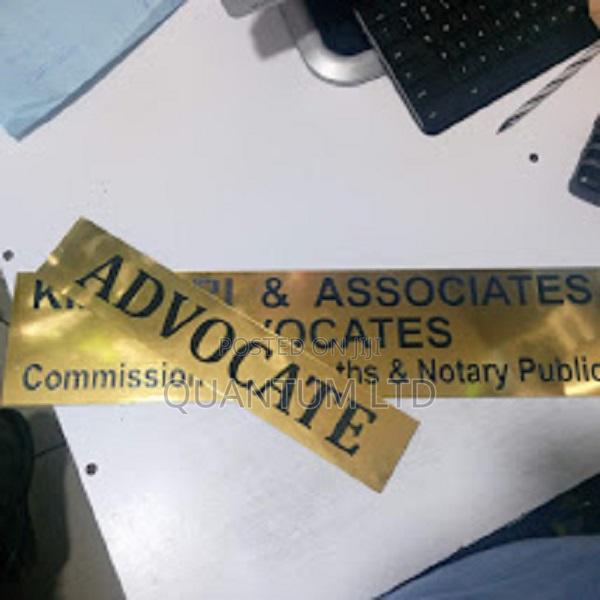 Engraved Door Plates /Tags