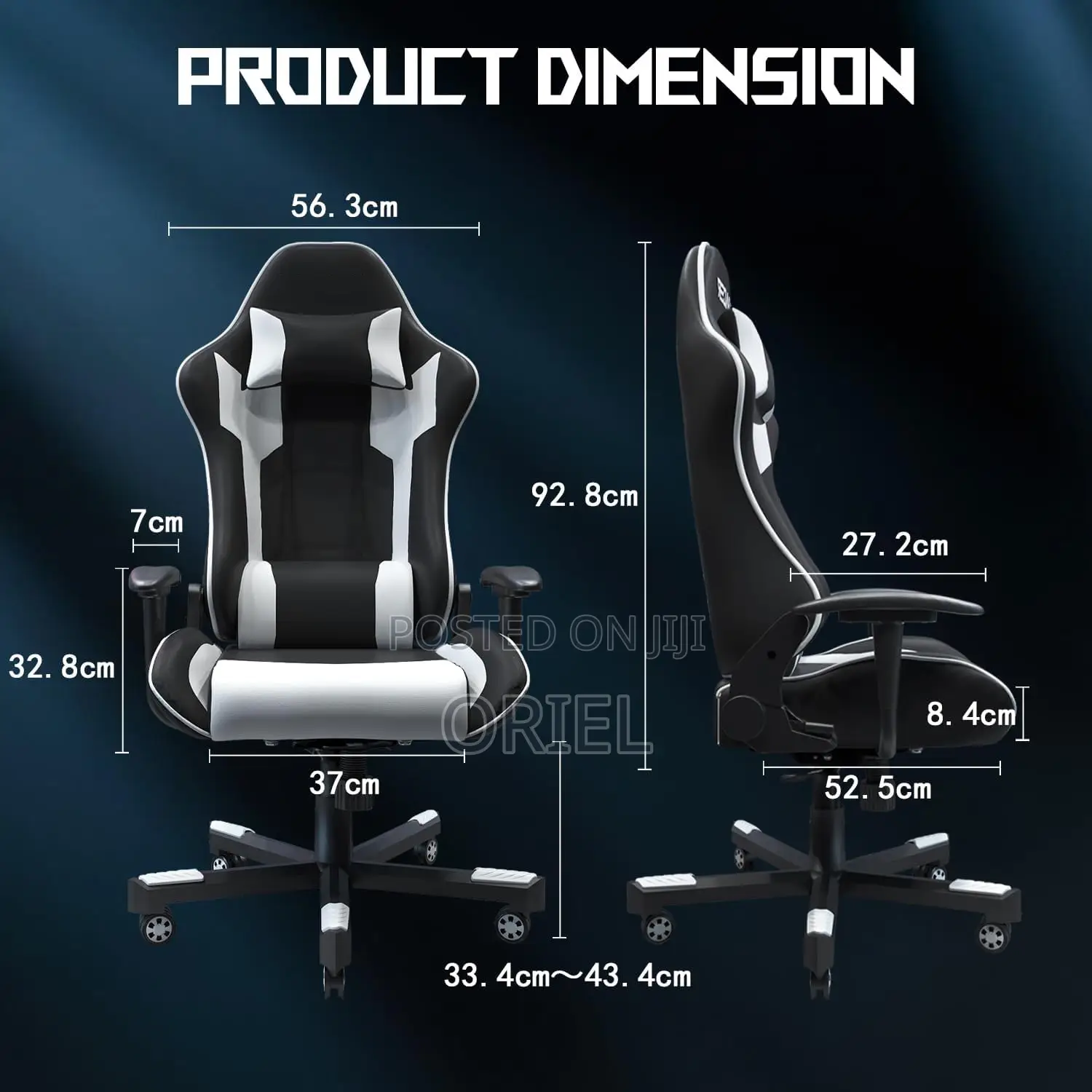 Modern Gaming Chair : Generic Black White Executive Gaming Chair