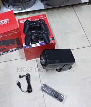 180° Rotation Ultra Hd Projector Original With Game Controller X2