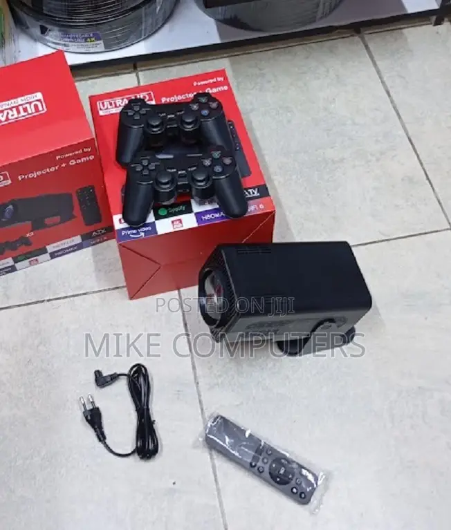 180° Rotation Ultra Hd Projector Original With Game Controller X2