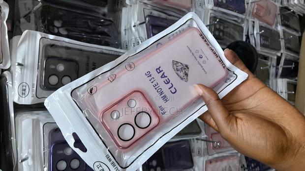 Nakia Transluscent Matte Case for Xiaomi Redmi Note 13 4g -Pink - thumbnail 3