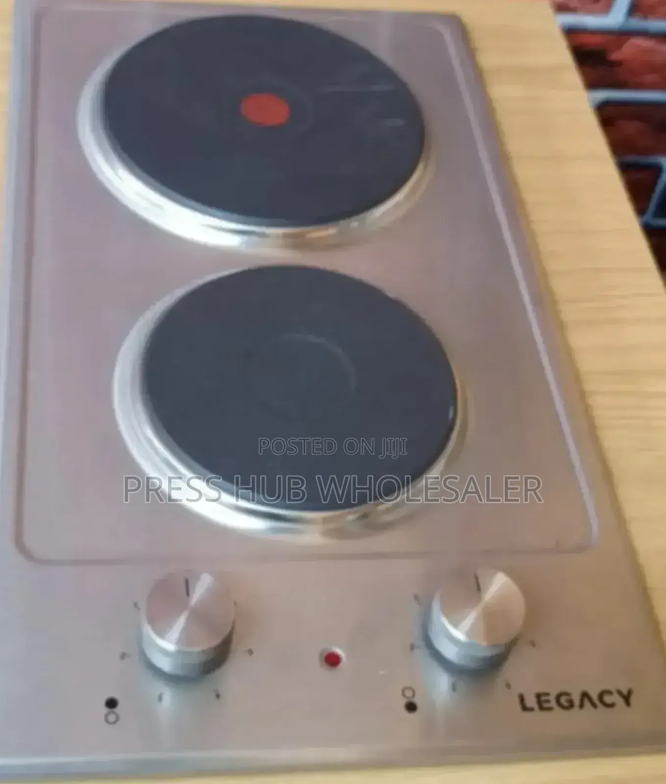 Legacy 2-Burner Electric Built-in Hob Cooker."