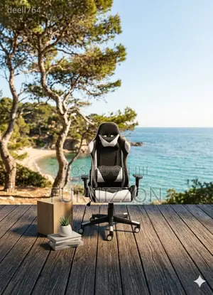 Comfortable Black White Gaming Seat