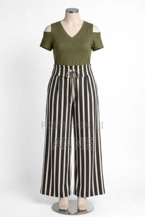 Jumpsuit, Slim Stripes Are White,Has Pockets and Back Zip. - thumbnail 2