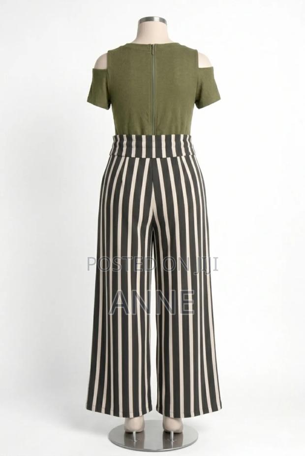 Jumpsuit, Slim Stripes Are White,Has Pockets and Back Zip. - thumbnail 3