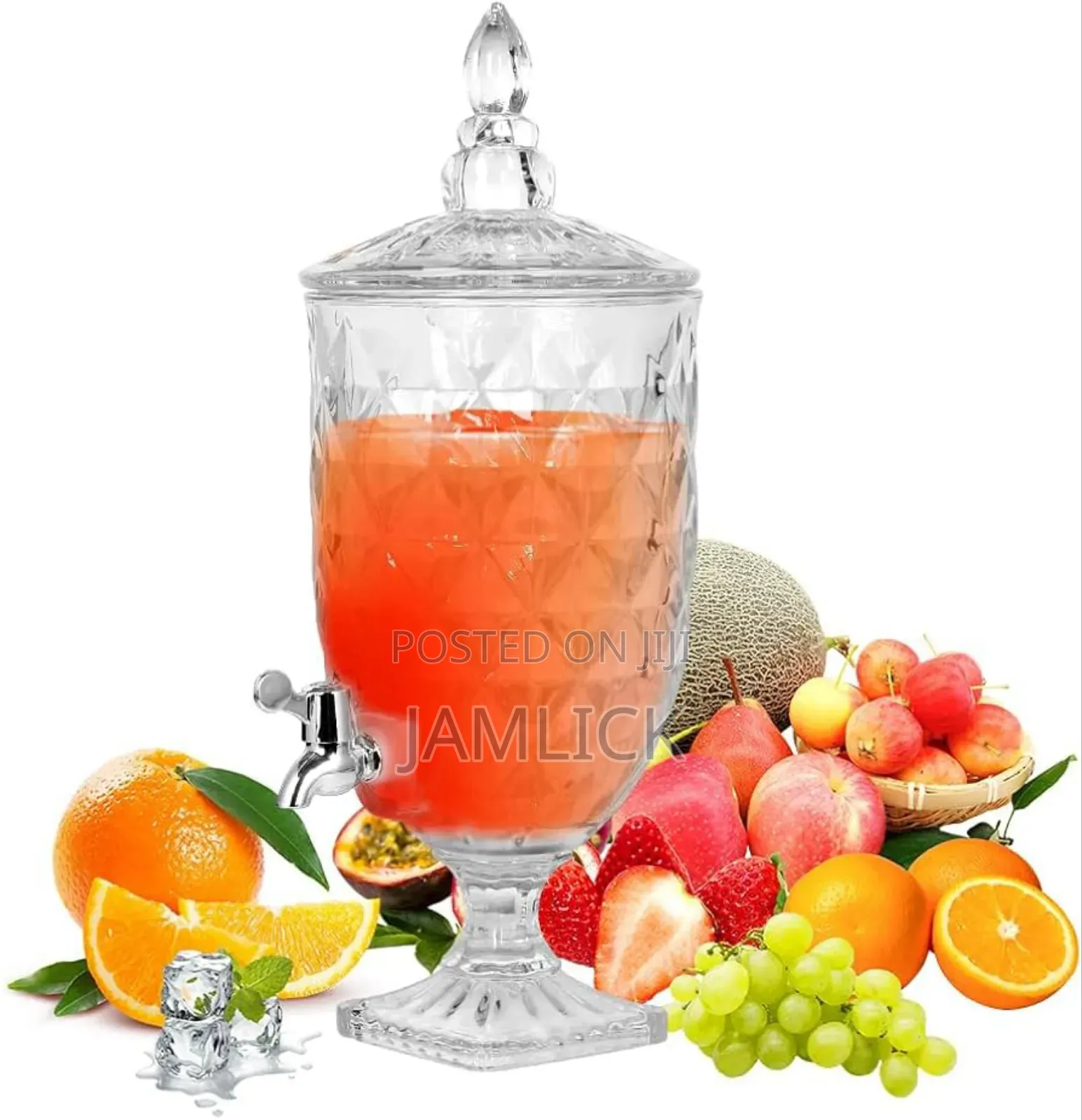 Thick Clear Glass 3l Juice Dispenser - Pm