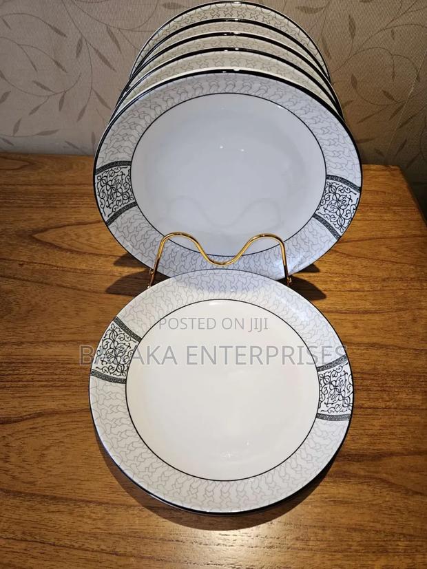 Grey Patches Dinner Plates - main view