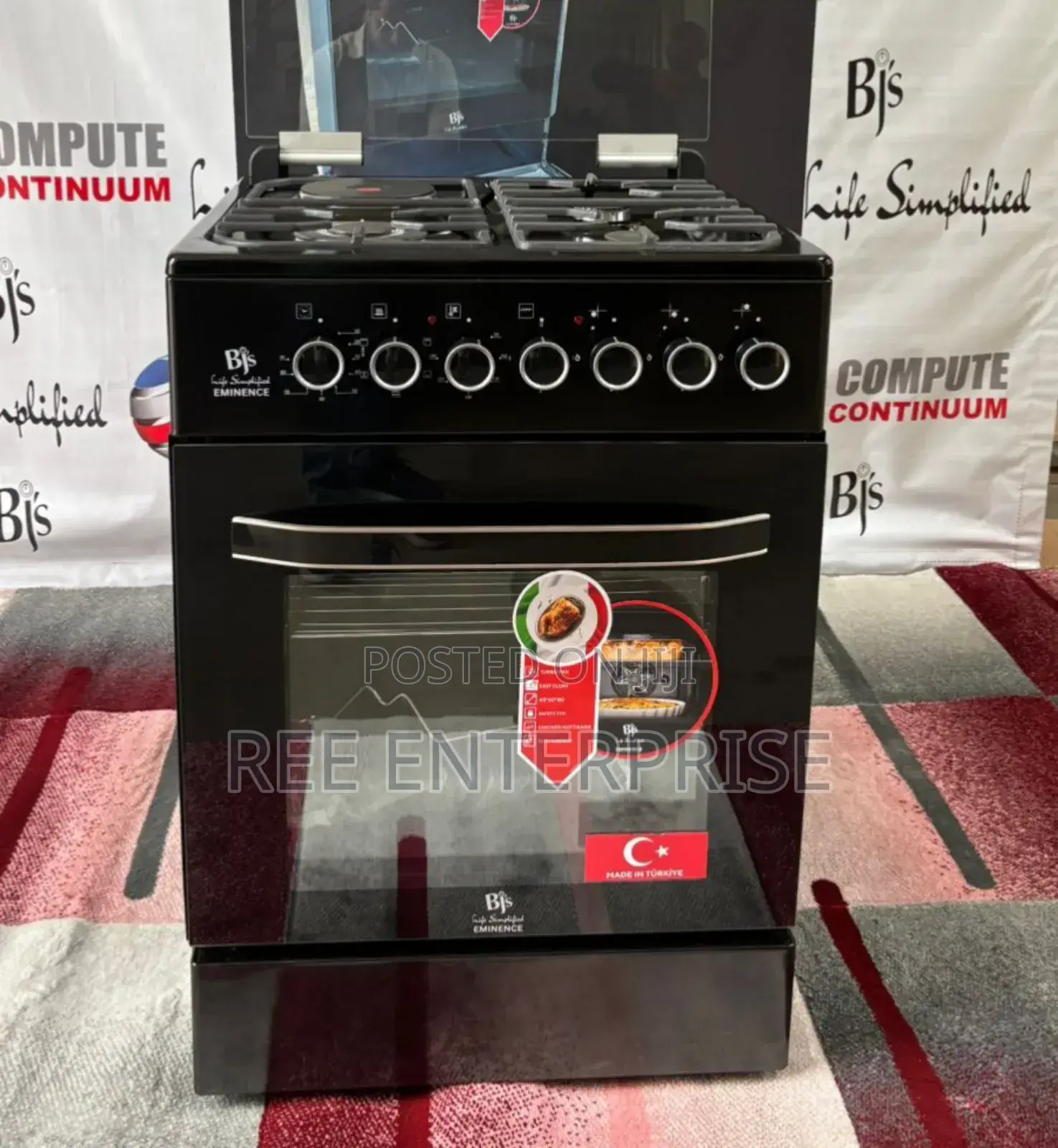 – 60×60  Eminence Premium Cooker

✅ 3 Gas +1