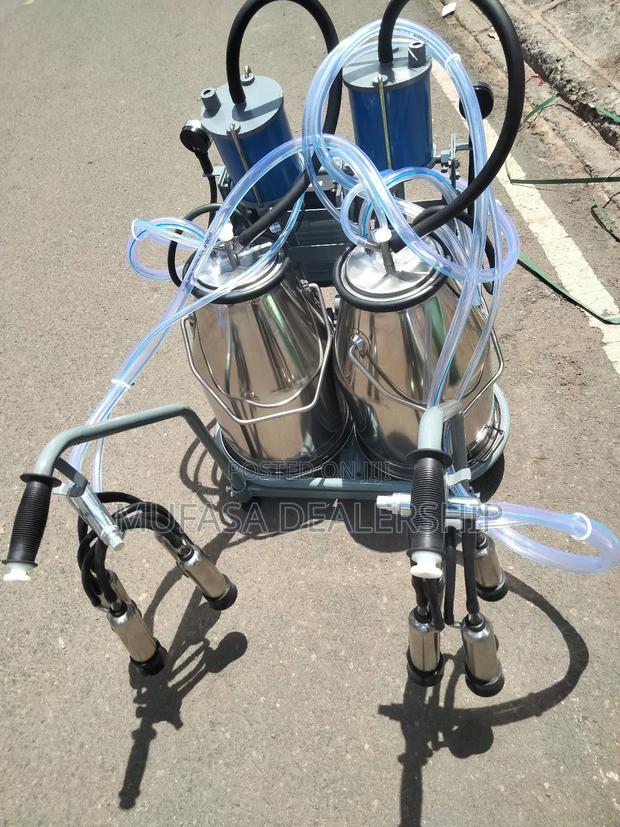 Portable Double Drum Milking Machine - main view