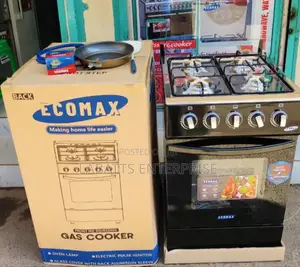 50*55 Ecomax Full Gas Standing Cooker Available in Black and Silver