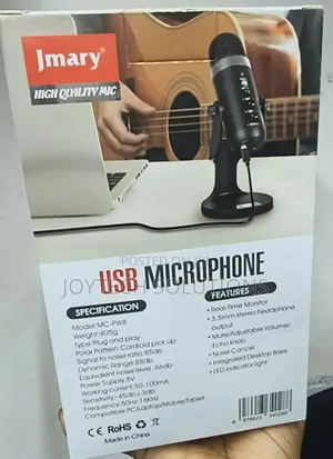Original High Quality Jmary Condenser Microphone With Noise Cancel