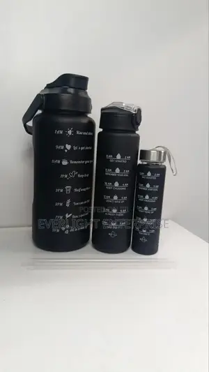 3 in 1 Motivational Water Bottles Set