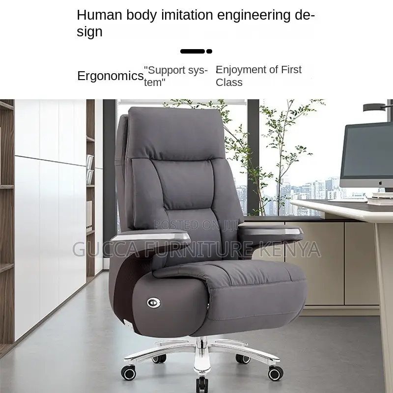 Leather Reclining Executive High-back Seat