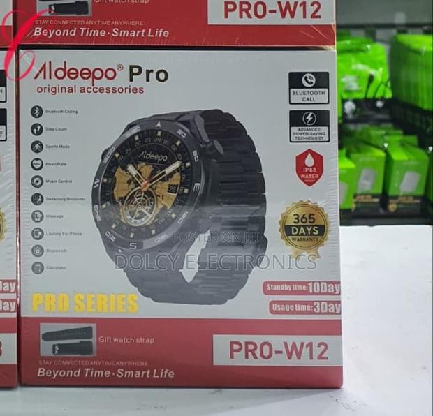 Aldeepo Pro-w12/W13 Metallic Smart Watches - thumbnail 3