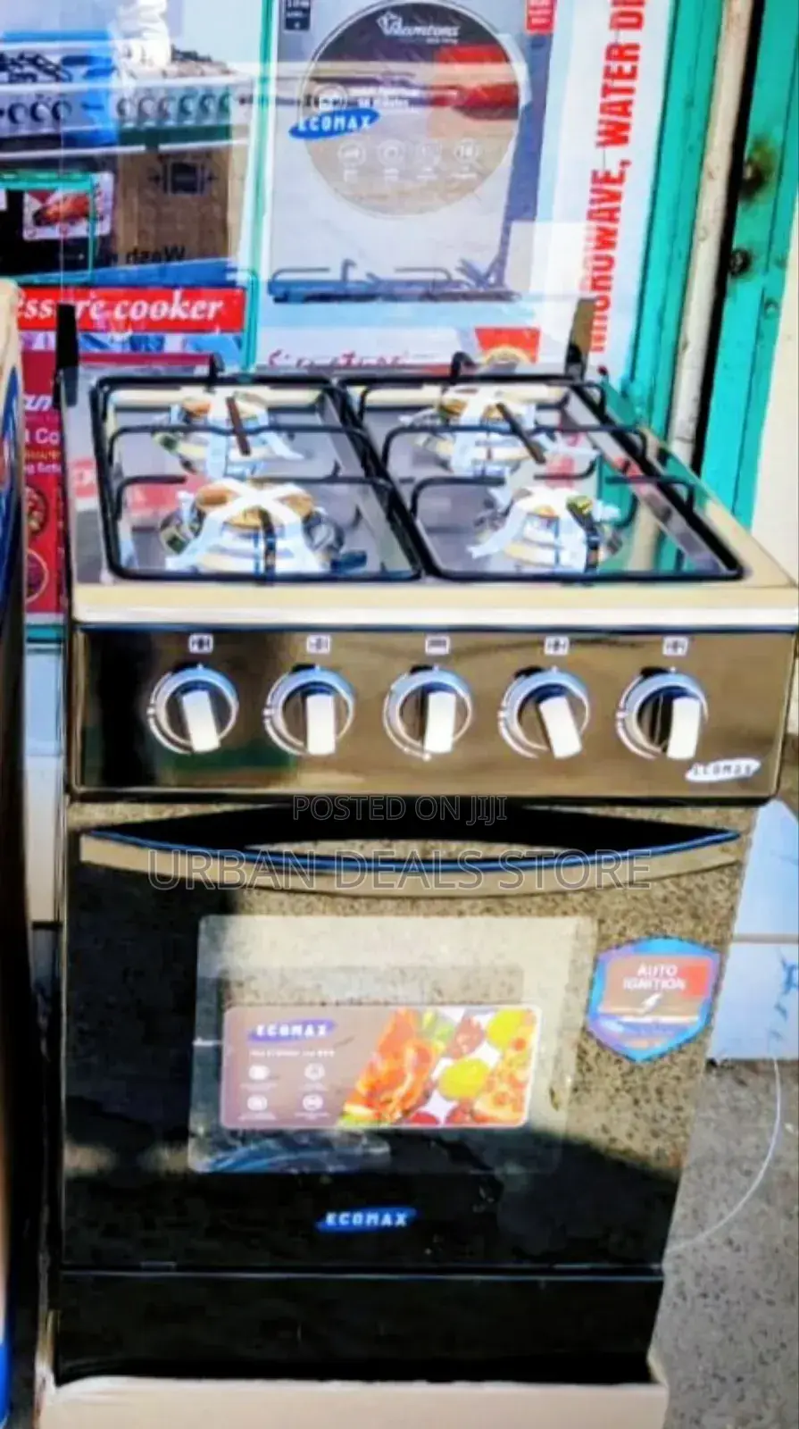 50*55 4 Gas With Electric Oven
Free Gas Pipe,Spatula, Regulator Clip