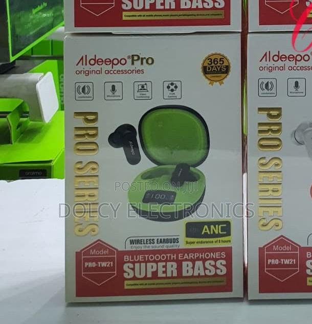 Aldeepo Pro-tw21 Anc Super Bass Bluetooth Earbuds.