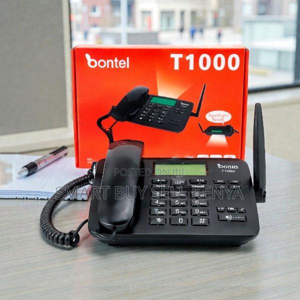 Long Battery Life Bontel T1000 Dual Sim GSM Landline Desktop Phone