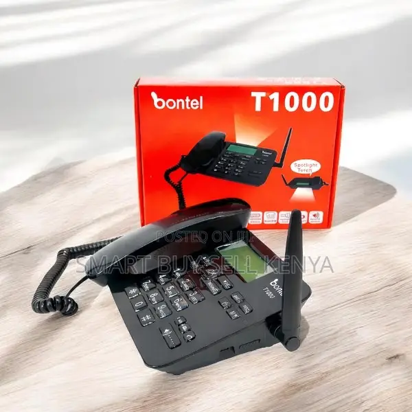 Sound Recording Bontel T1000 Dual Sim GSM Fixed Landline Desktop Phone
