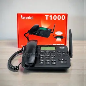 Clock Display Bontel T1000 Dual Sim GSM Fixed Landline Desktop Phone